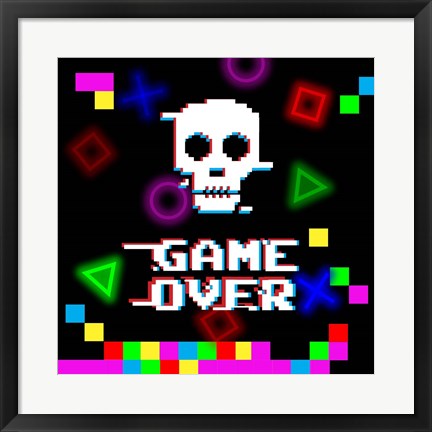 Framed Level Up IV Print