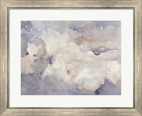 Framed Clouds in Neutral II Print
