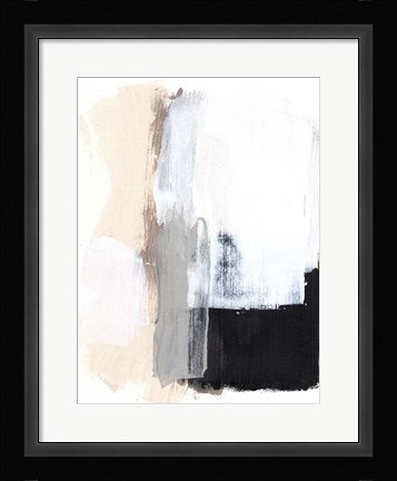 Framed Black Mirror I Print