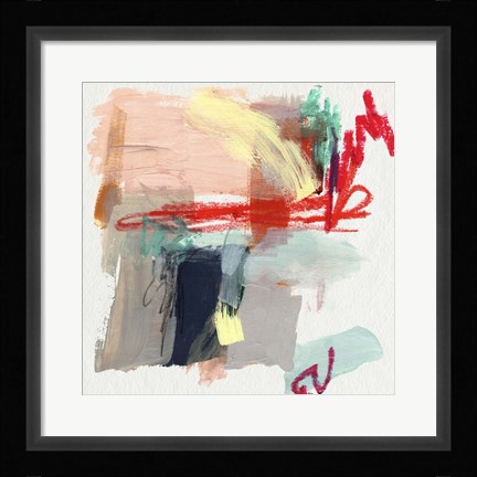 Framed Abstract Metro Maps I Print