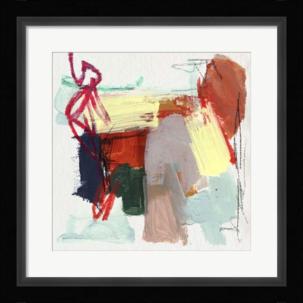 Framed Abstract Metro Maps II Print