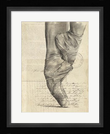 Framed On Pointe I Print