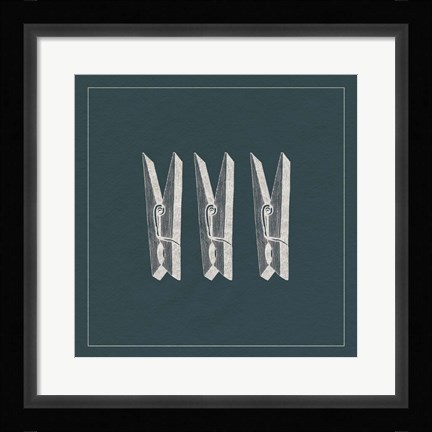 Framed Laundry Tips II Print