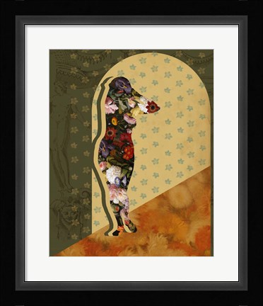 Framed Goddess of the Flora I Print