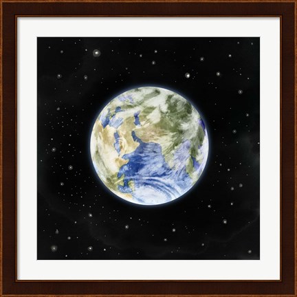 Framed Earth From Afar II Print