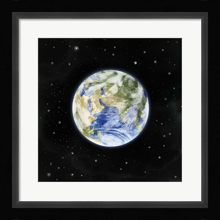Framed Earth From Afar II Print
