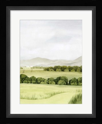 Framed Lush Farmland II Print