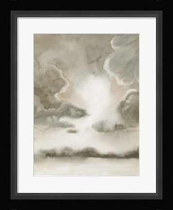 Framed Sepia Sky II Print