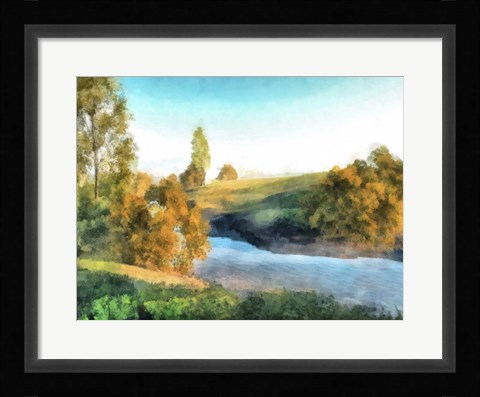 Framed Down Stream III Print