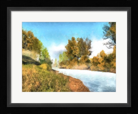 Framed Down Stream IV Print
