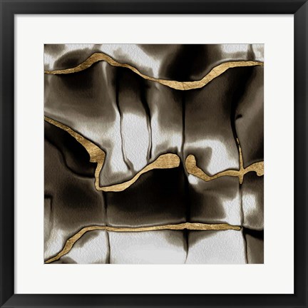Framed Golden Shimmer II Print