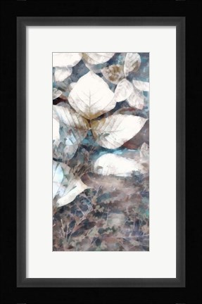 Framed Neutral Summer Leaves V Print