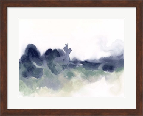 Framed Lake Fog I Print