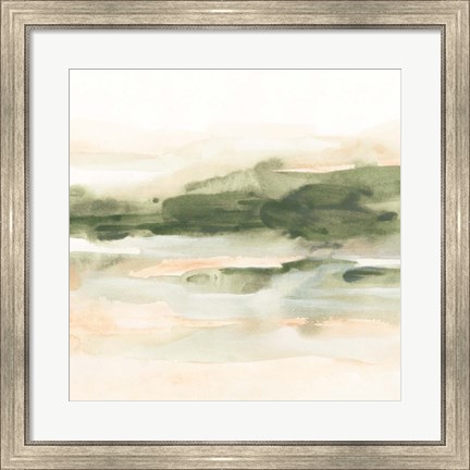 Framed Marsh at Dusk I Print
