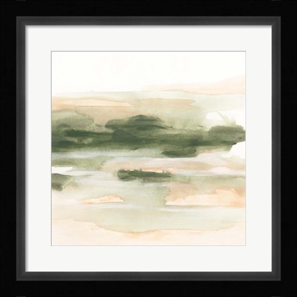 Framed Marsh at Dusk II Print