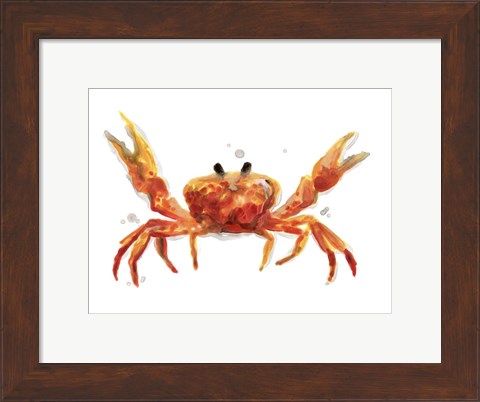 Framed Crab Cameo II Print