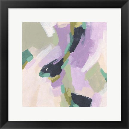 Framed Lavender Swirl III Print