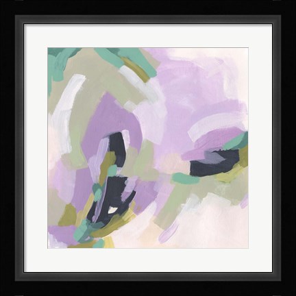 Framed Lavender Swirl IV Print