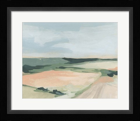 Framed Pastel Plains I Print