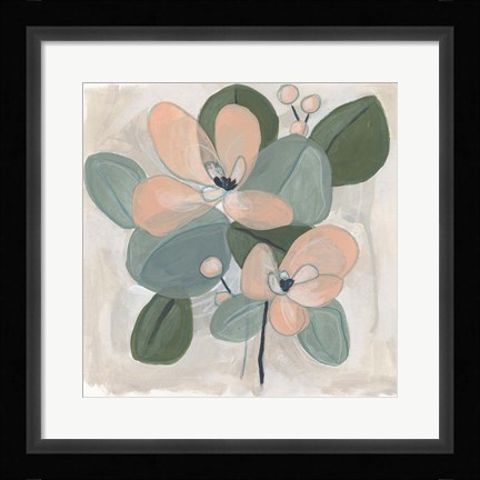 Framed Posey Impasto IV Print