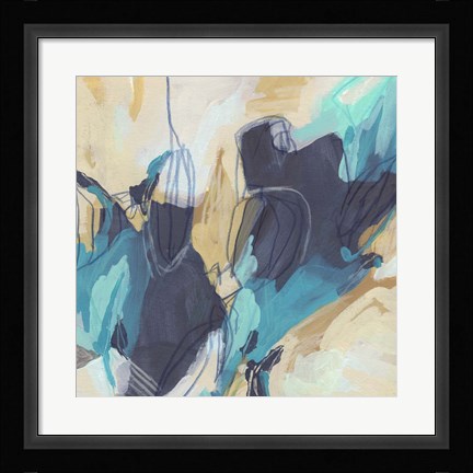 Framed Blue Hive I Print