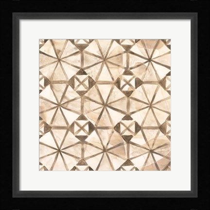 Framed Umber Tile IV Print