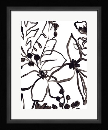 Framed Tropical Outlines IV Print