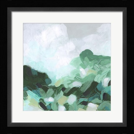 Framed Aqua Valley II Print