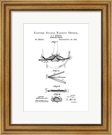 Framed Bath Time Patents II Print