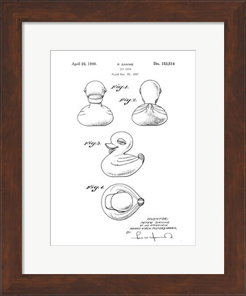 Framed Bath Time Patents IV Print