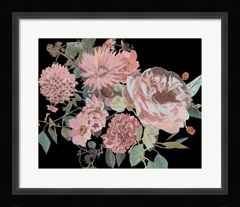 Framed Night Blooming Flowers I Print