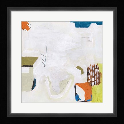 Framed Neon City Lights I Print