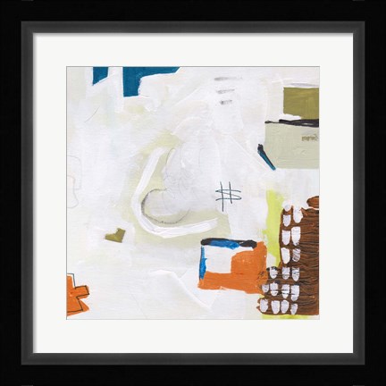 Framed Neon City Lights V Print