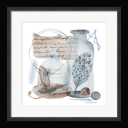 Framed Message in a Bottle II Print