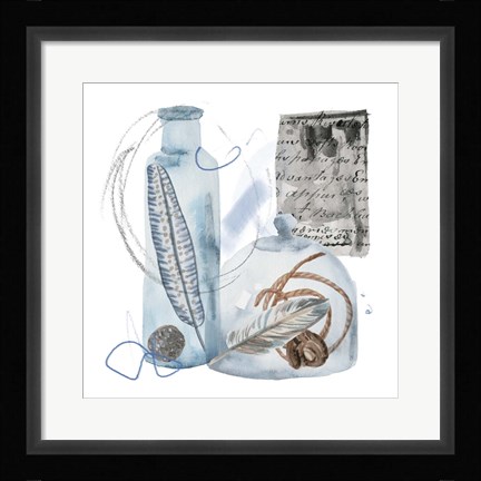 Framed Message in a Bottle IV Print