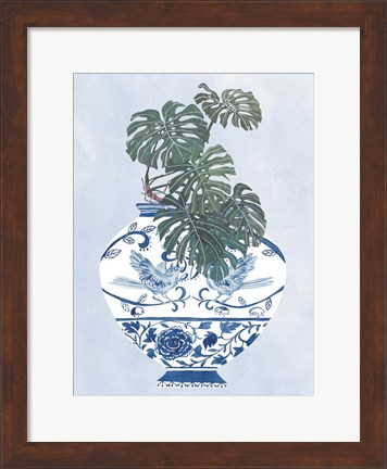 Framed Moonlight Vase II Print