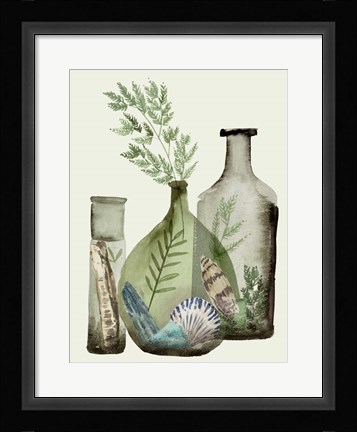 Framed Ocean in a Bottle IV Print
