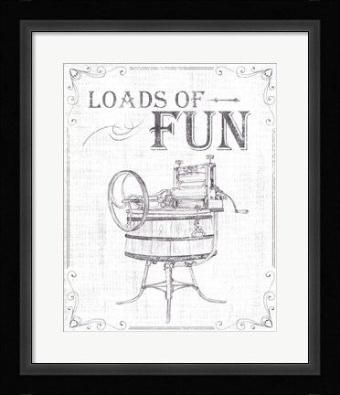 Framed Laundry Today IV Print