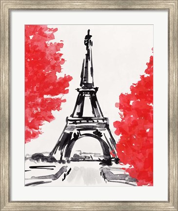 Framed Day in Paris II Print