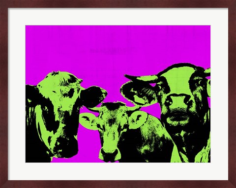 Framed Pop Art Farm VI Print