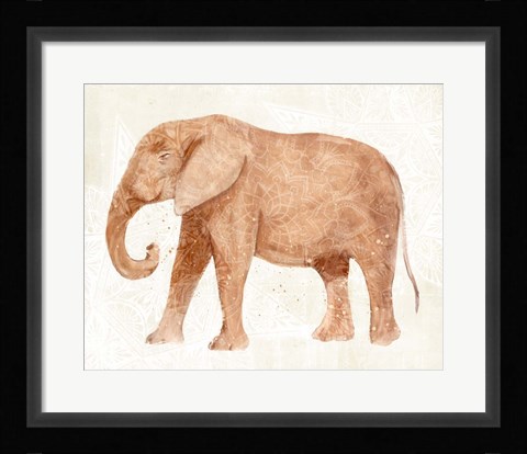 Framed Elephant Wisdom I Print