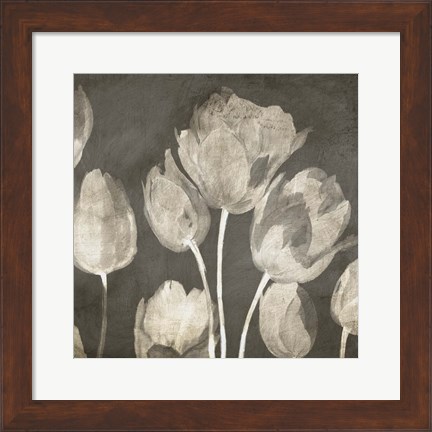 Framed Washed Tulips II Print