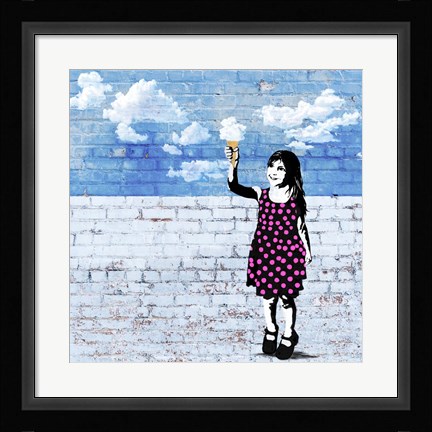 Framed Sky Cream Print