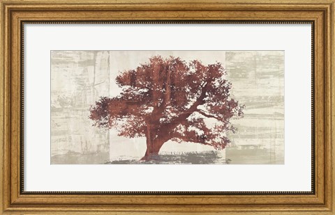 Framed Rusty Tree Panel Print