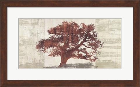 Framed Rusty Tree Panel Print