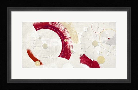 Framed Orbite cremisi Print
