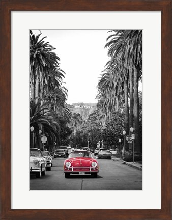 Framed Boulevard in Hollywood Print