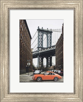 Framed By the Manhattan Bridge Print