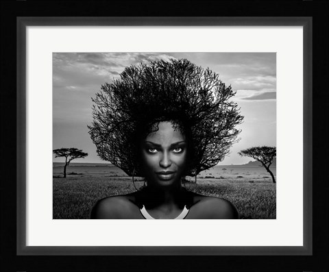 Framed Serengeti Queen Print