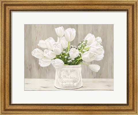 Framed Country Bouquet (neutral) Print